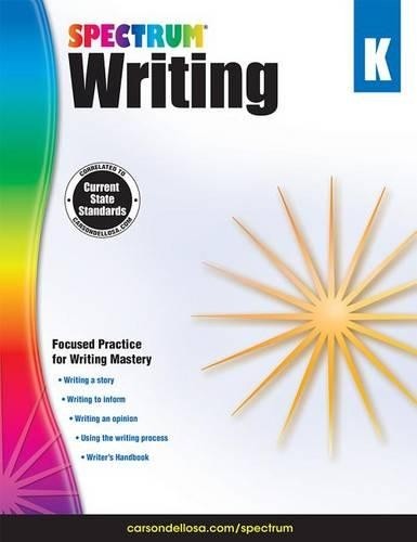 Spectrum Spectrum Writing, Grade K (Tascabile)