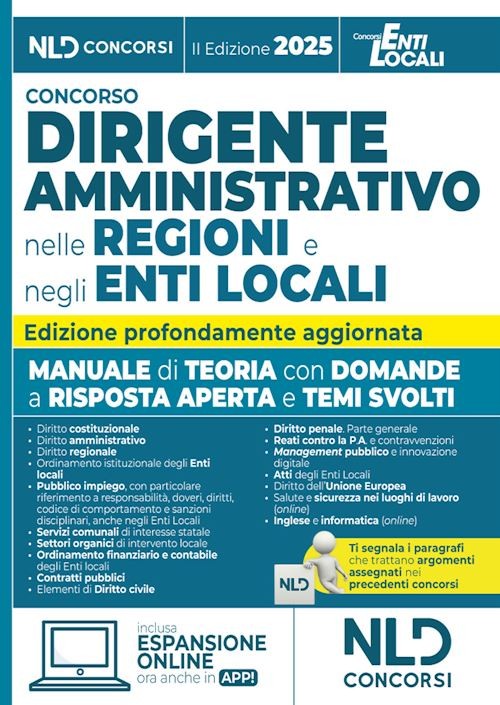 CONCORSO DIRIGENTE AMMINISTRATIVO NELLE REGIONI E NEGLI ENTI LOCALI  - AA.VV. -