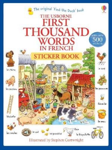 Heather Amery First Thousand Words in French Sticker Book (Tascabile)