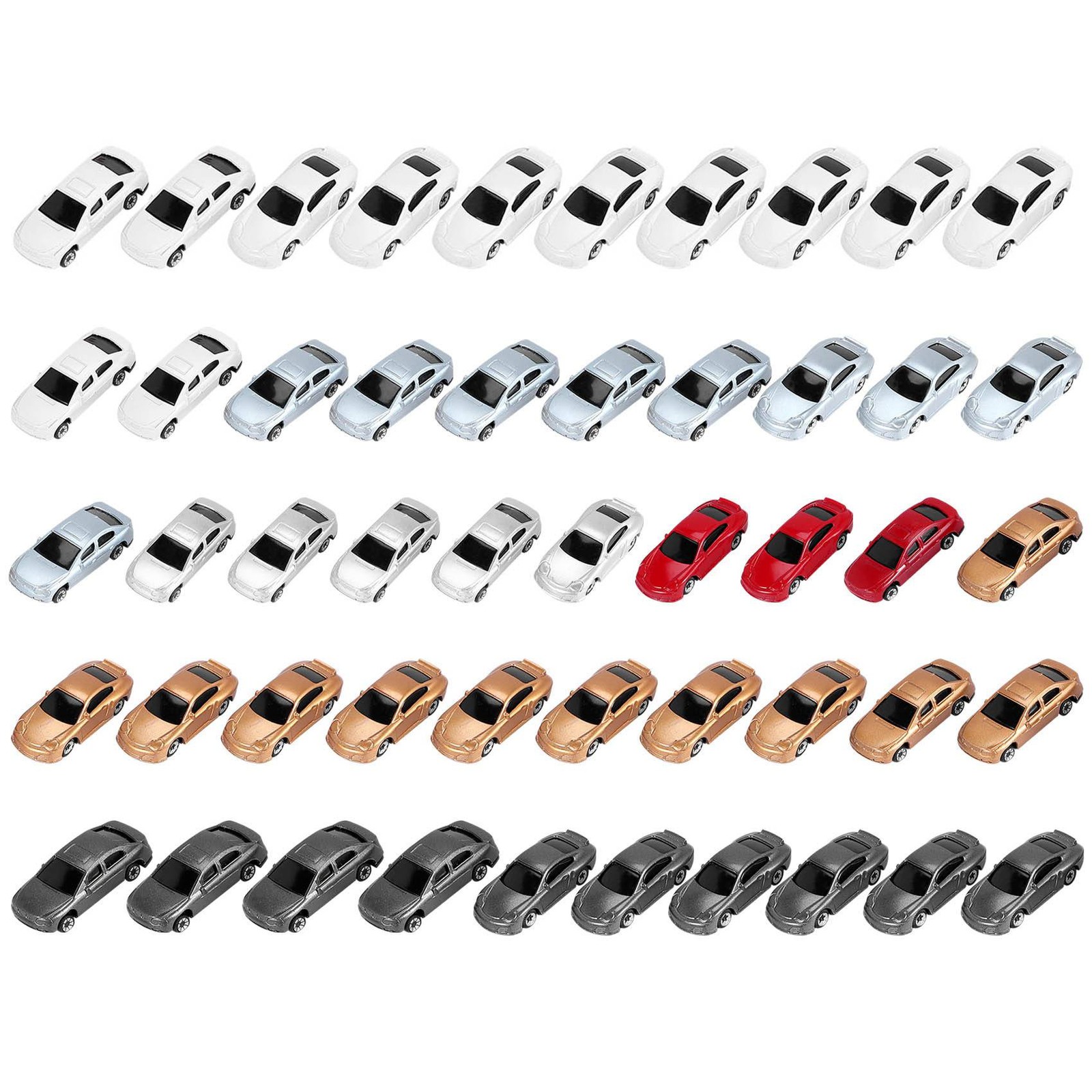 50 Pz 1:87 Scala HO Modellini di Auto Dipinti Modelli di Auto HO/TT Scala2569