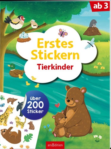Erstes Stickern - Tierkinder [German] by Dietz, Sarah