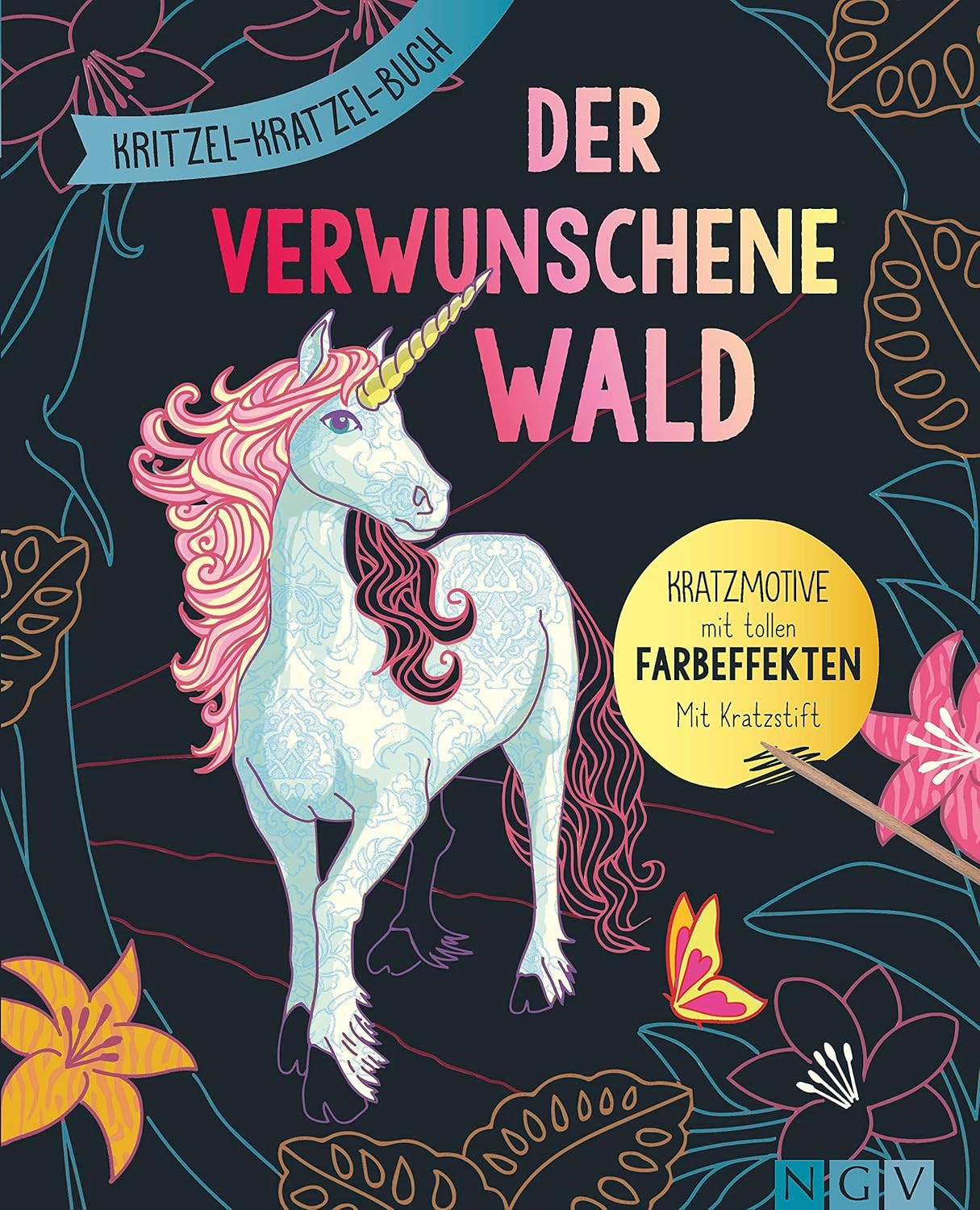 9783625187967 Der verwunschene Wald - Kritzel-Kratzel-Buch mit B...r ab 7 Jahren