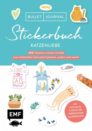 Bullet Journal Stickerbuch - Katzenliebe [German]
