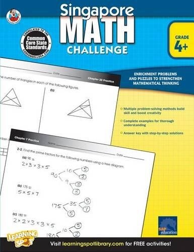 Singapore Math Challenge, Grades 4 - 6 (Tascabile) Singapore Math