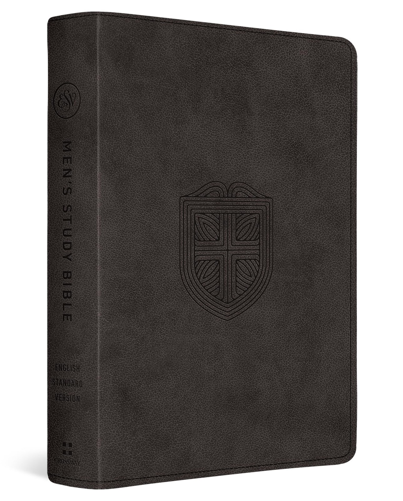 ESV ESV Men's Study Bible (TruTone, Charcoal, Shield Design) (Imitation Leather)
