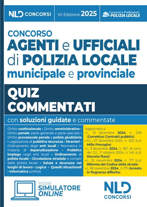 CONCORSO AGENTI E UFFICIALI DI POLIZIA LOCALE MUNICIPALE E PROVINCIALE  - AA.VV.