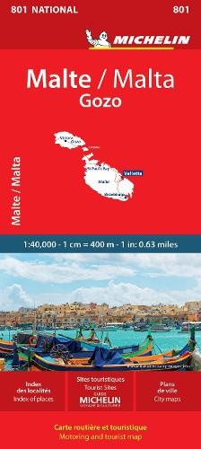 Malta - Michelin National Map 801 [French] by Michelin