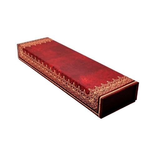 Foiled (Old Leather Collection) Pencil Case (Wrap Closure) by Paperblanks
