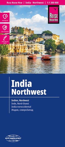 India Northwest Map: 1:1,300,00 scale