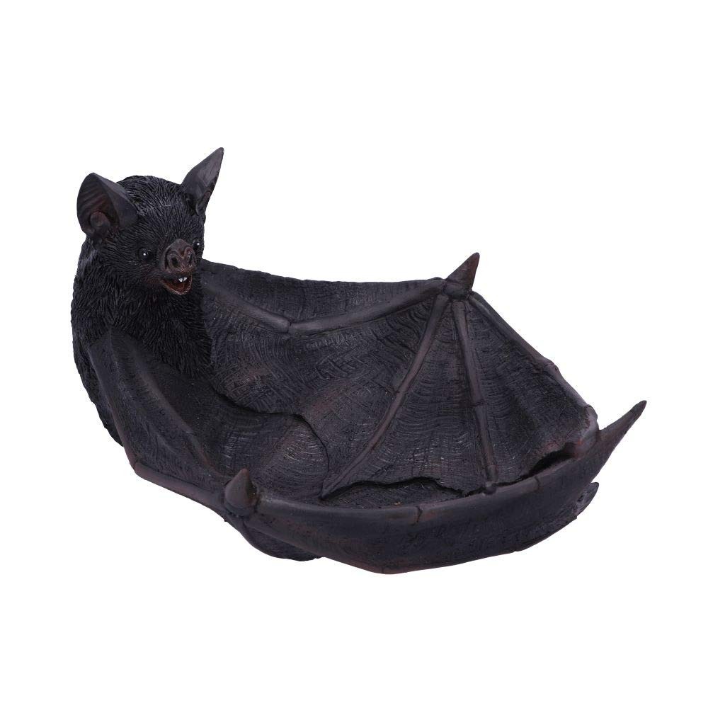 Winged Watcher Bat Trinket Holder Jewellery Dish NUOVO