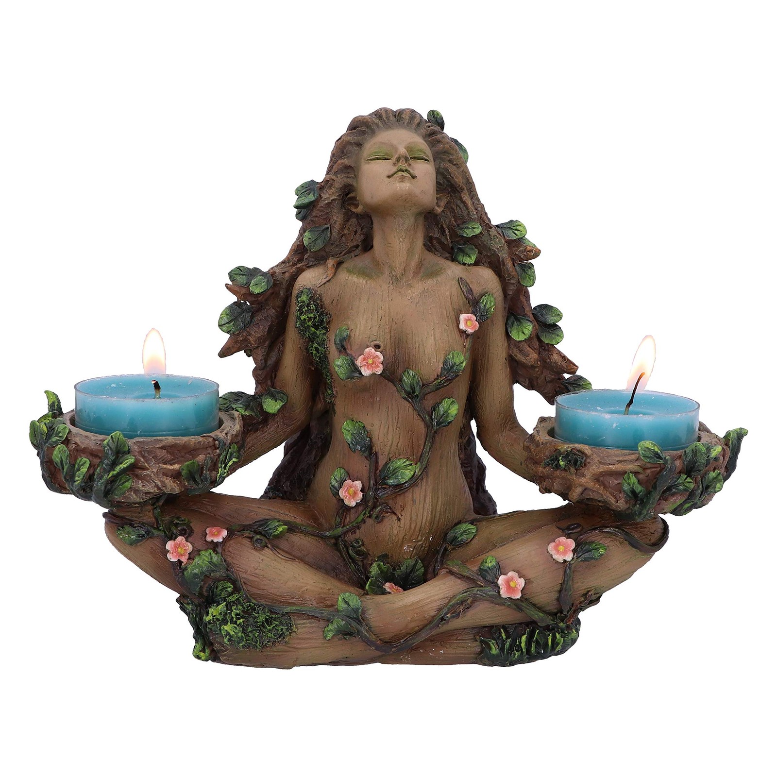 Balance Of Nature Female Tree Spirit Tealight Candle Holder NUOVO