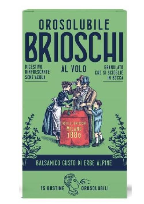 BRIOSCHI DIGESTIVO OROSOLUBILE ERBE ALPINE 15 BUSTINE SENZA ACQUA RINFRESCANTE