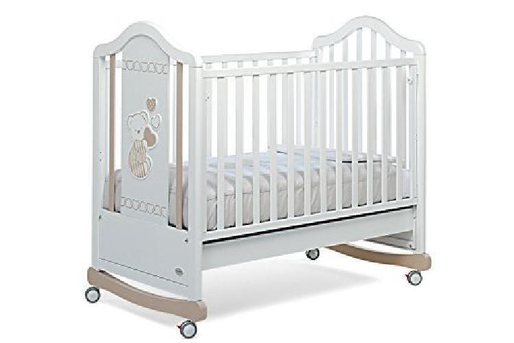 Foppapedretti Dolcecuore 450 Lettino con Sponda a Scomparsa, Bianco