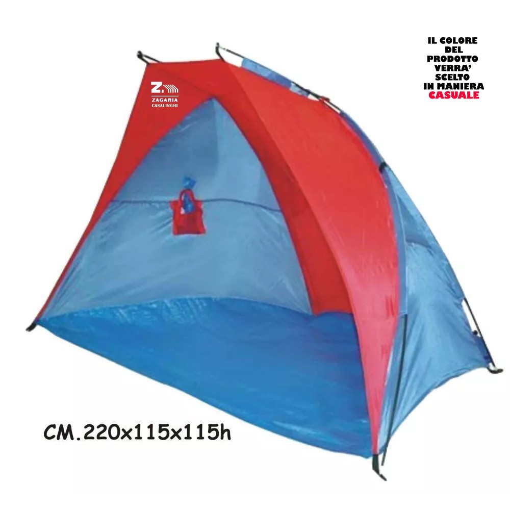 TENDA DA CAMPEGGIO PER 2 ADULTI 220X115X 115 cm IGLOO APERTA AVANTI ART.14635