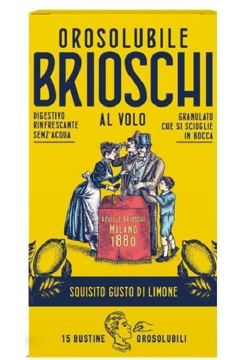 BRIOSCHI DIGESTIVO GRANULATO OROSOLUBILE GUSTO LIMONE 15 BUSTINE