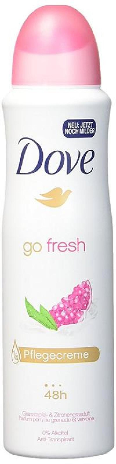 DOVE DEODORANTE SPRAY ZERO ALCOL 48H PROFUMO MELOGRANO E VERBENA 150ML