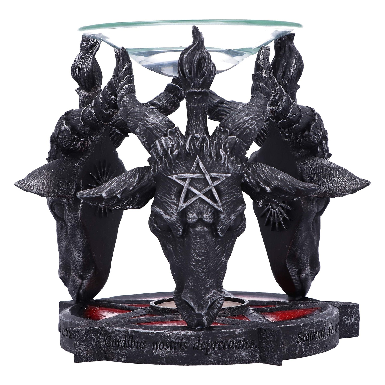 NN Designs Occult Baphomet Head Oil Burner NUOVO