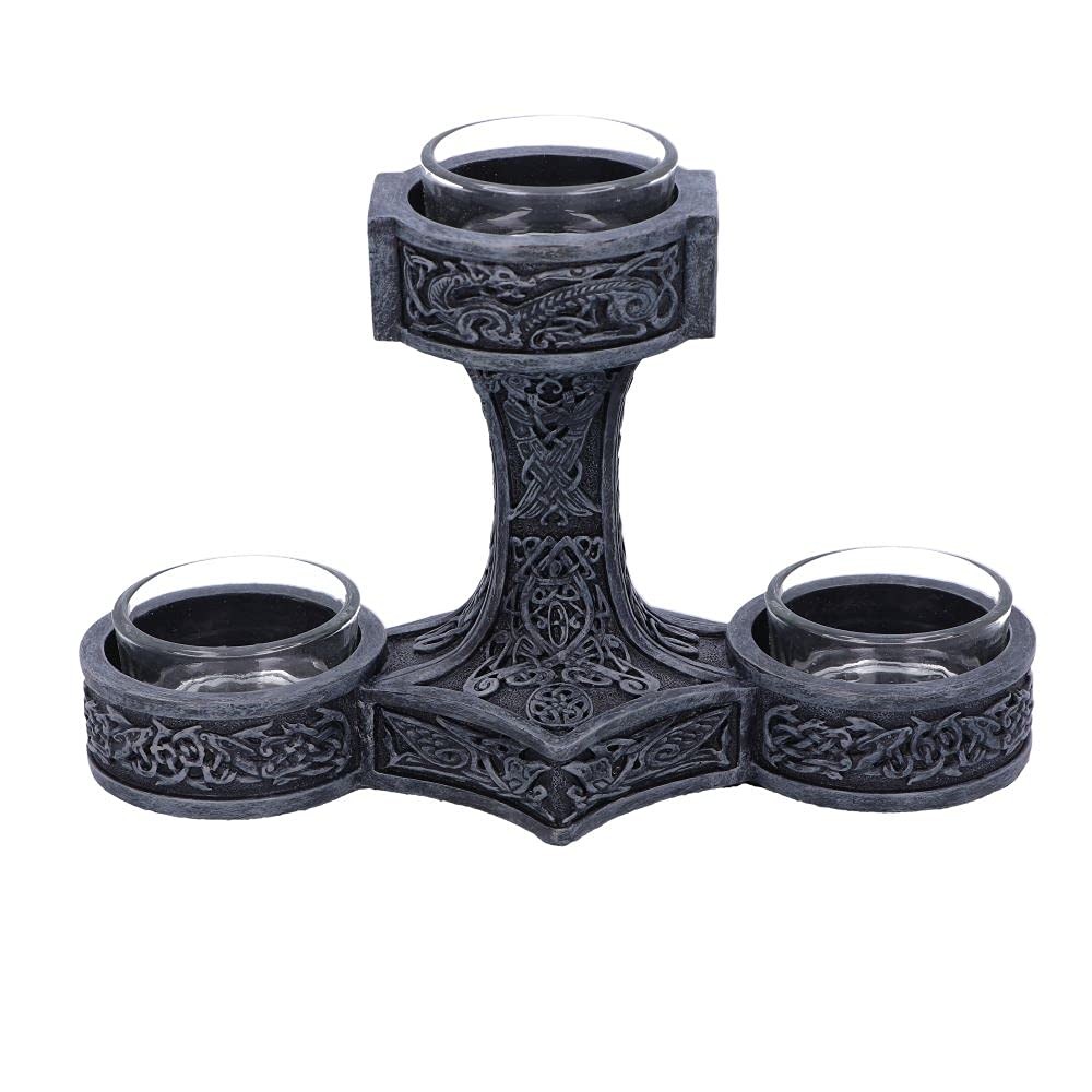 Thor`S Hammer Tea Light Holder 18.5Cm NUOVO