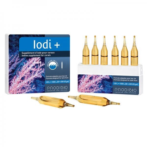 Prodibio, Iodi+, Integratore Iodio liquido per acquario marino, 6 fiale