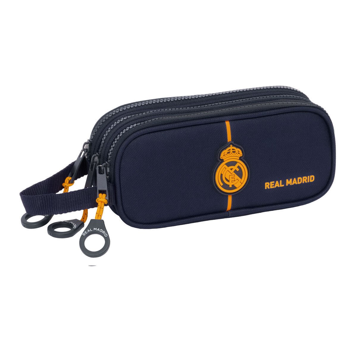 Portaoggetti Triplo Real Madrid C.F. 2nd Kit 24/25 Blu Marino 21 x 8.5 x 7 cm