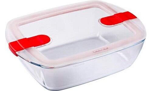 Pyrex Contenitore con coperchio 23 x 15 x 6 cm Vetro borosilicato 215PH00/7145