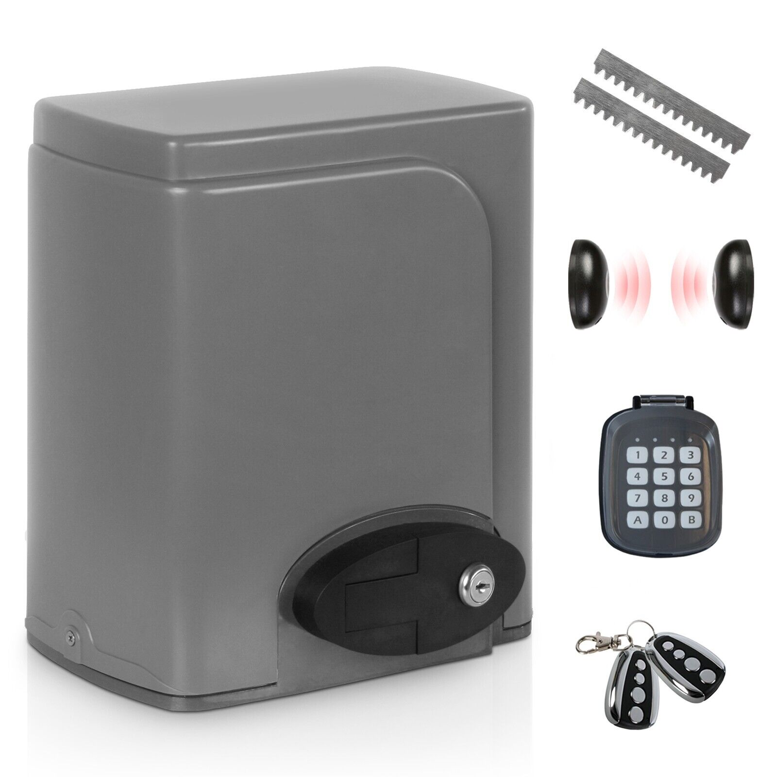 TIMBERTECH® Motore Cancello Scorrevole Kit Apricancello Apriporta Automazione