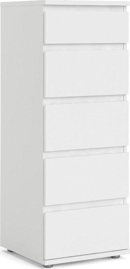 Tvilum Cassettiera 5 Cassetti 40x40x106,5 cm Nova colore Bianco 7109649