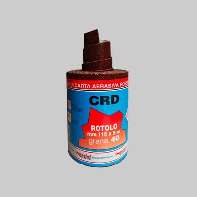 CARTA ABRASIVA 'CRD' MT 5 Grana 120 - rotolo mm 115x5 mt - IMPERIAL ABRASIVI