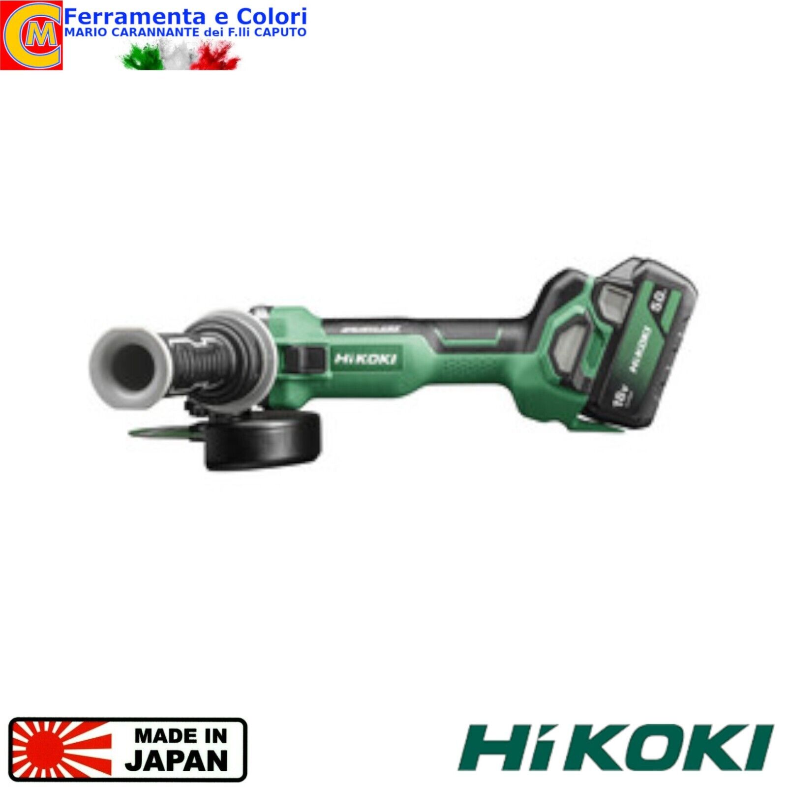 Smerigliatrice a Batteria HIKOKI ANG G1813DA 18V 125MM Brushless Con 2 Batterie