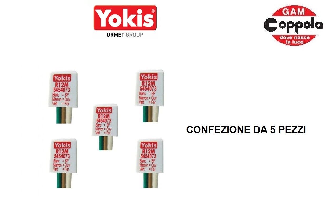R12M INTERFACCIA GESTIONE PULSANTE DOPPIO YOKIS URMET 5454073 CONFEZIONE 5 PEZZI
