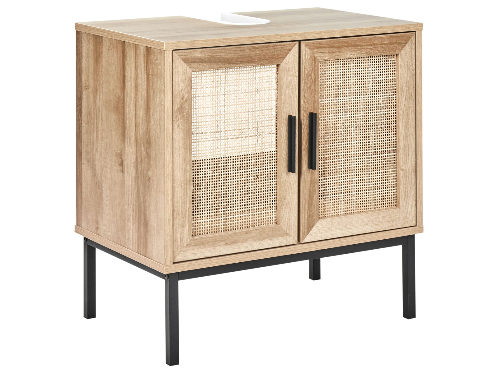 Mobile per lavabo ROSELL 60 cm 60 cm 40 cm Marrone chiaro
