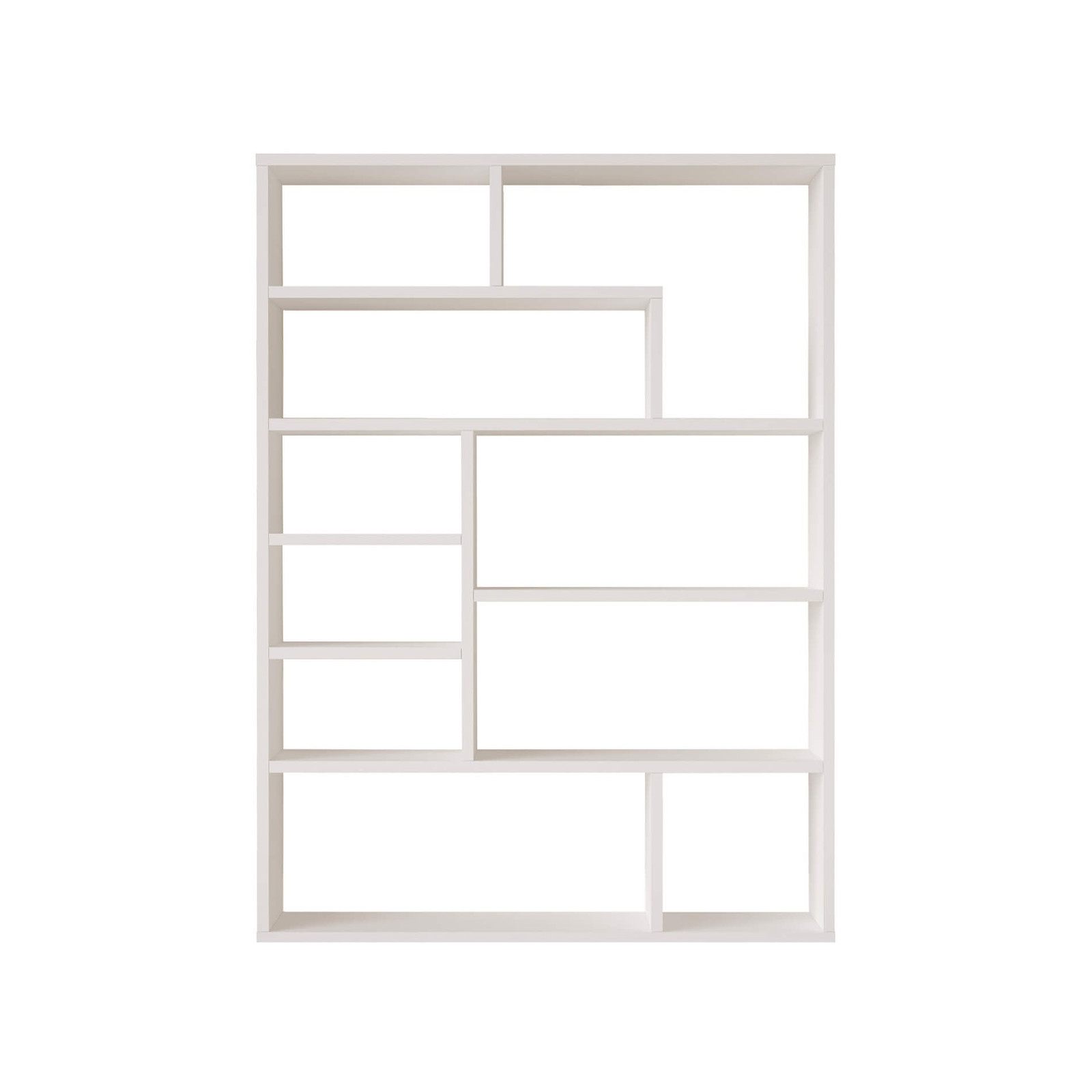 Libreria Rebecca Mobili Iroko 123,5x90x22 Truciolato Bianco Moderno