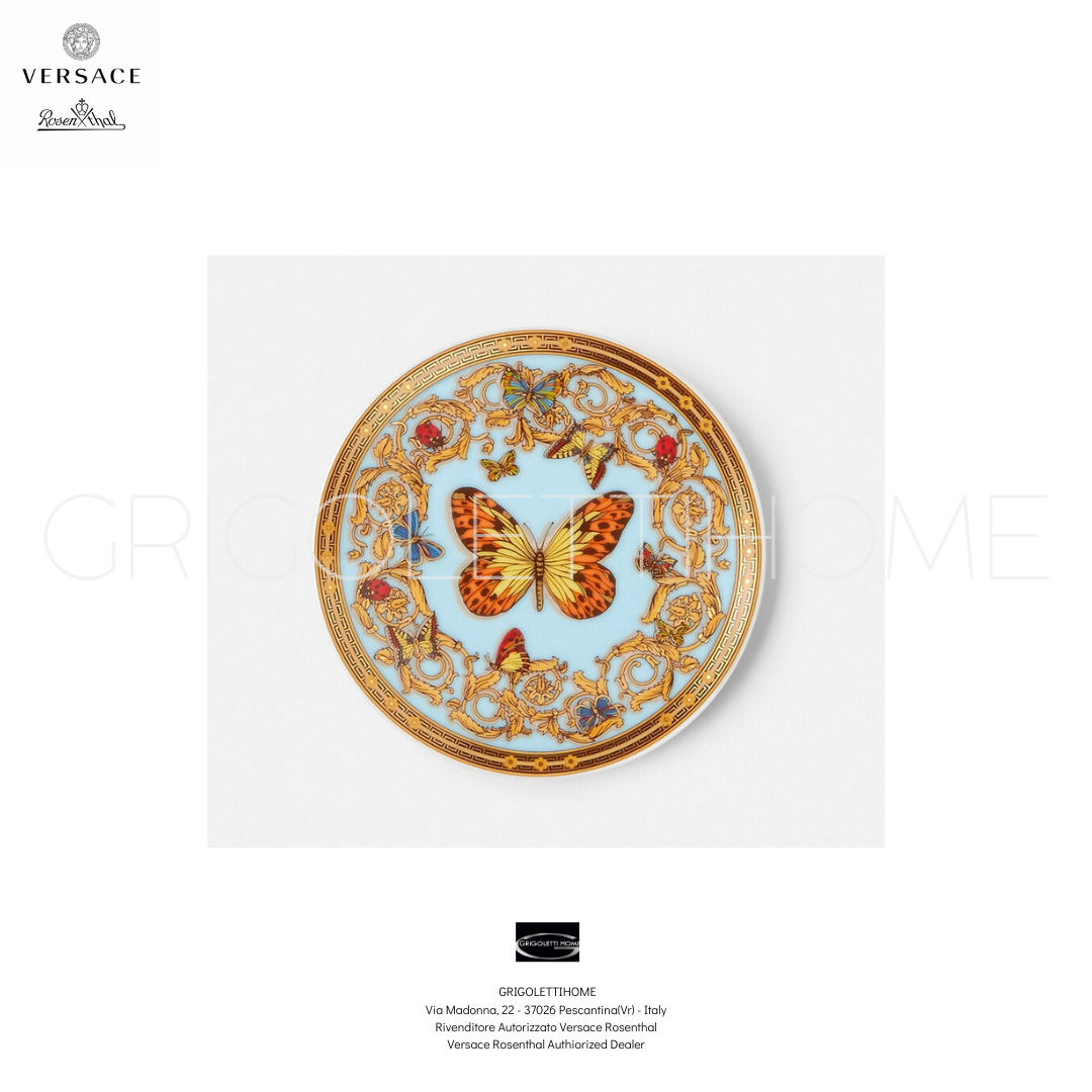 Versace Rosenthal - Le jardin de Versace - Piatto  Piano / Burro cm 10