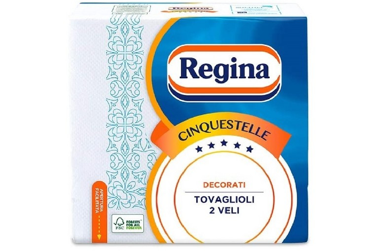 Regina tovaglioli 2 veli Cinquestelle 43 pz