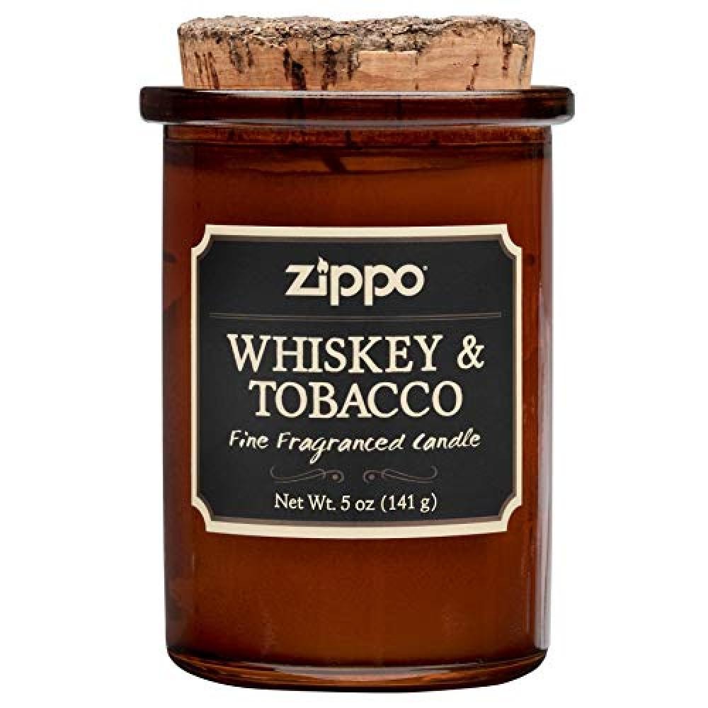 (TG. M) Zippo Spirit Candle – Whiskey And Tabacco Tobacco, soia Cera Vetro Sug