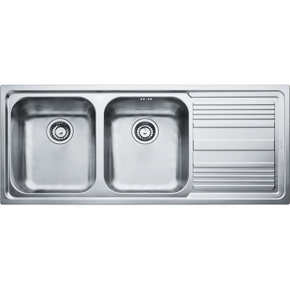 FRANKE LLX 621 LAVELLO 2 VASCHE INOX GOCCIOLATOIO A DESTRA