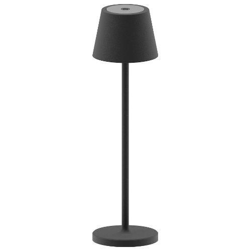 Lampada da Tavolo LED Ricaricabile ø 27 cm Nero 120455 BK GAIA New Majestic