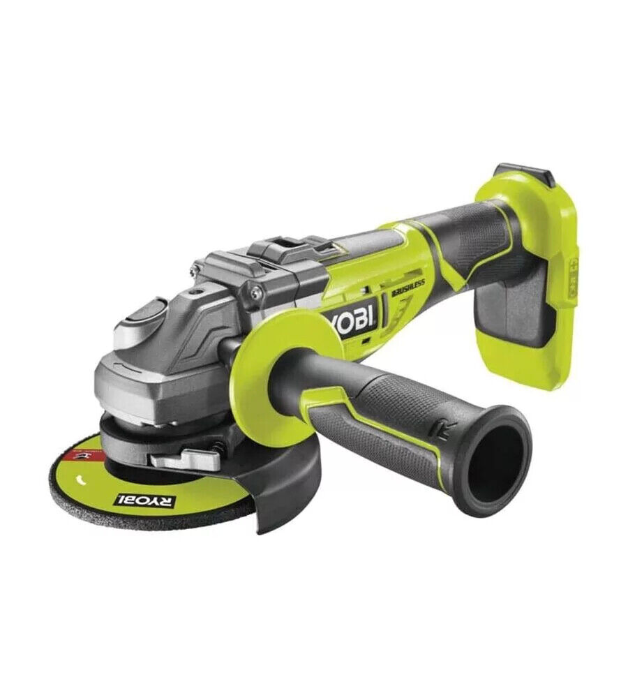 SMERIGLIATRICE ANGOLARE BRUSHLESS A BATTERIA RYOBI "R18AG-0" 125MM 18V, SOLO ...