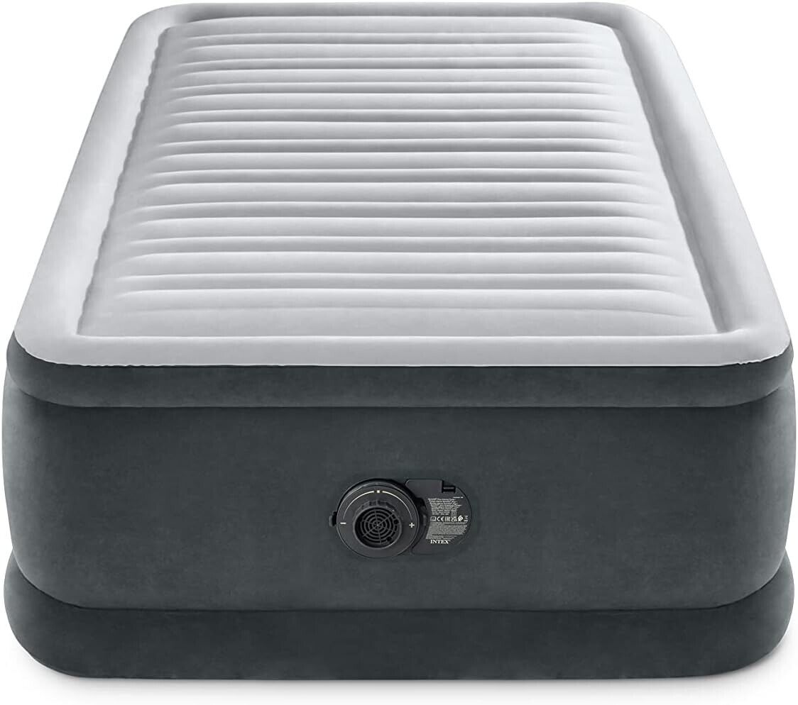 Intex Materasso letto singolo 64412ND airbed gonfiabile comfort con pompa Rotex