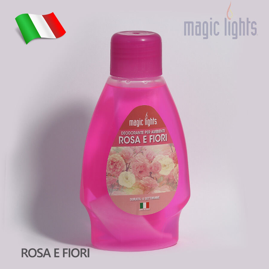 DEODORANTE PROFUMO CASA AMBIENTE CON FILTRO MAGIC LIGHTS 375ML DEO ROSA E FIORI