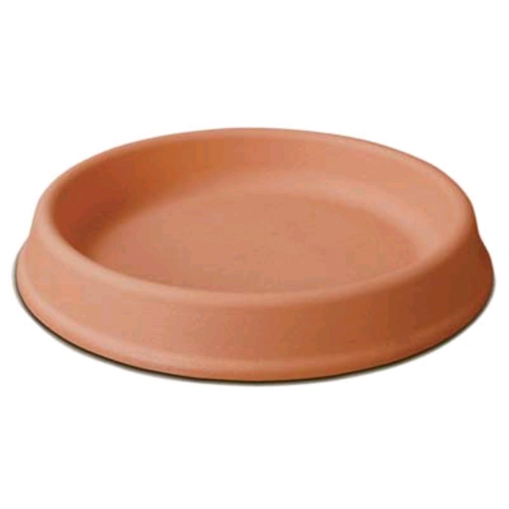 Sottovaso Tondo Pottery Collection Gdm Resina Terracotta Cm 38,0 H.Cm 5,2 X Vaso
