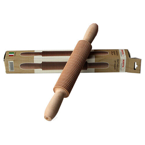 MATTARELLO TAGLIAPASTA PER SPAGHETTI WOODEN SPAGHETTI ROLLING PIN Ø 4 cm