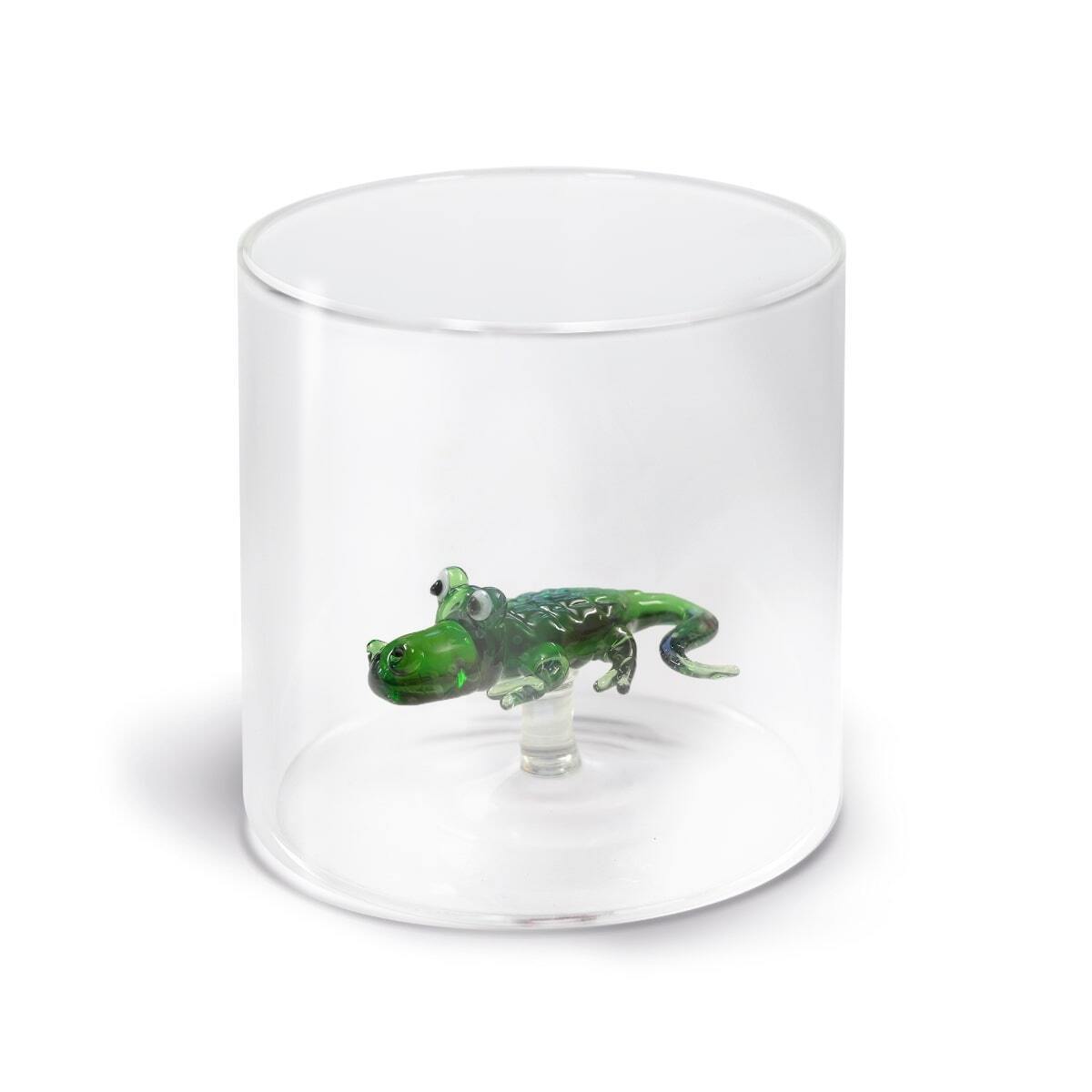 WD LifeStyle WD LifeStyle Bicchiere Vetro Borosilicato Cc 250 ml Decoro Alligato