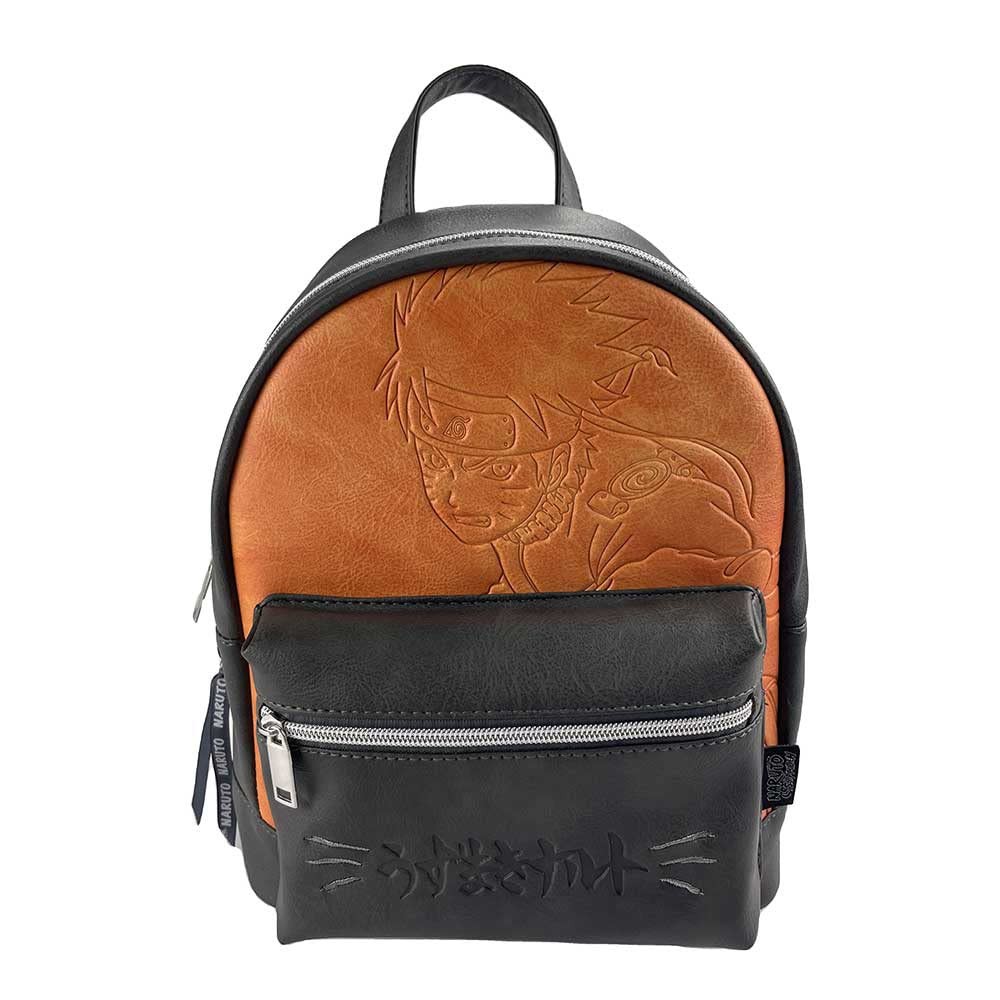 Red Robin Design Naruto Naruto Character Backpack 28cm, PU Leather, Black/Brown,