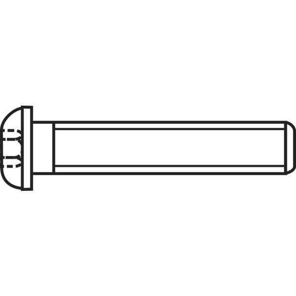 Toolcraft 839799 viti a testa bombata m4 10 mm interno esagonale iso 7380