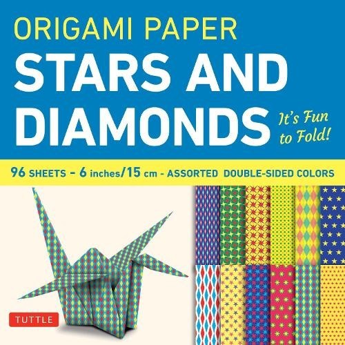 Origami Paper - Stars and Diamonds - 6 inch - 96 Sheets