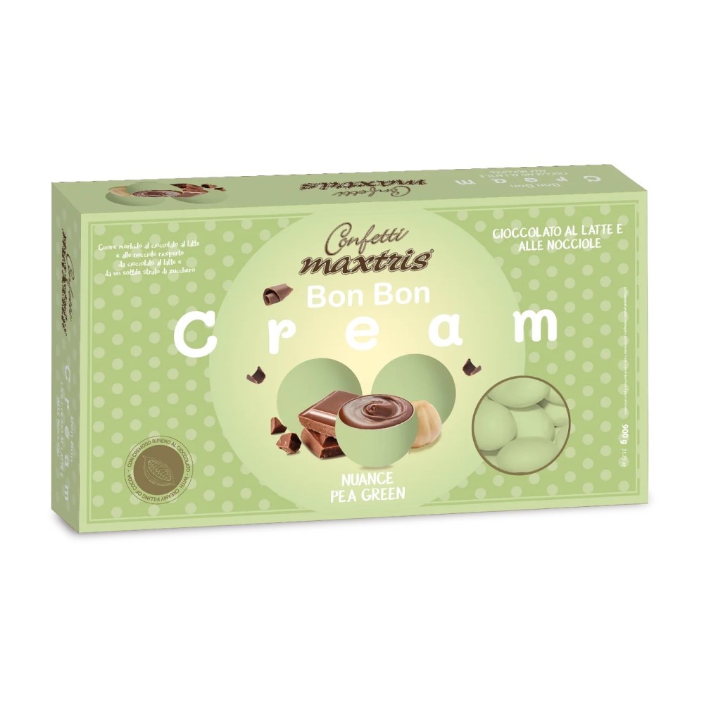 CONFETTI MAXTRIS BON BON CREAM NUANCE PEA GREEN gusto GIANDUIA 900 g. 17QP