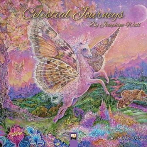 Celestial Journeys by Josephine Wall Wall Calendar 2025 (Art Calendar)