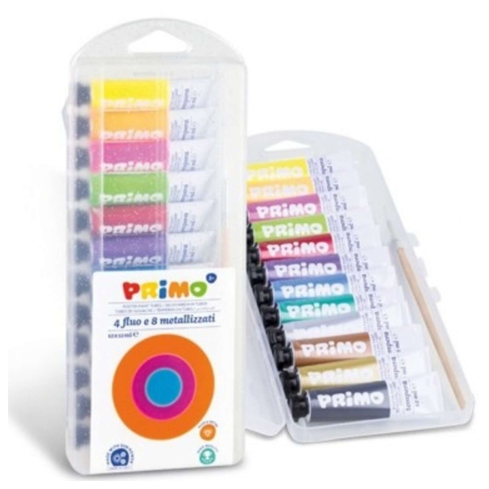 Sc. 12 Colori A Tempera Metal./Fluo T4  450 X1