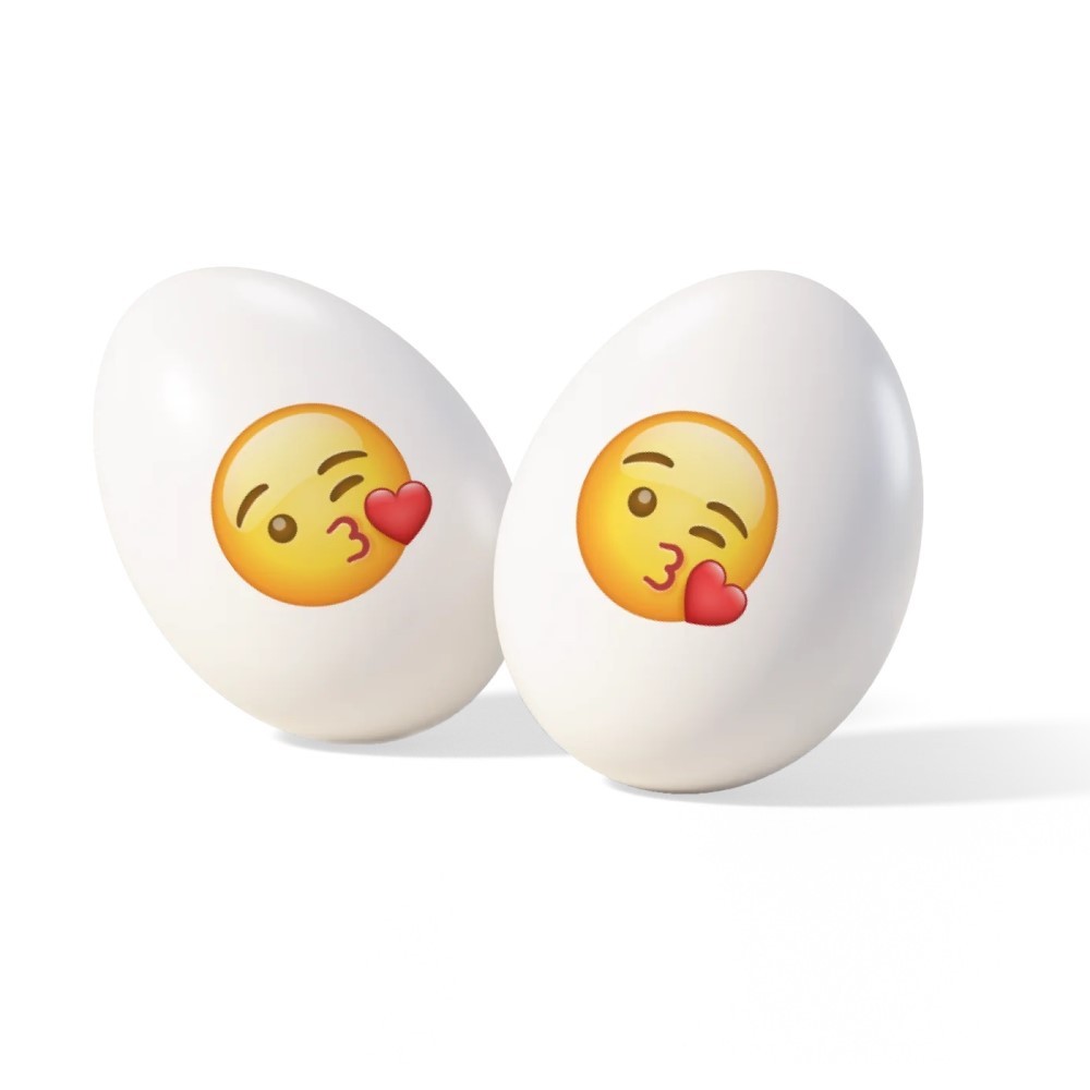 CONFETTI MAXTRIS MAXMOJI con stampa emoji 'BACIO' 200 gr. BIANCO 0AHW